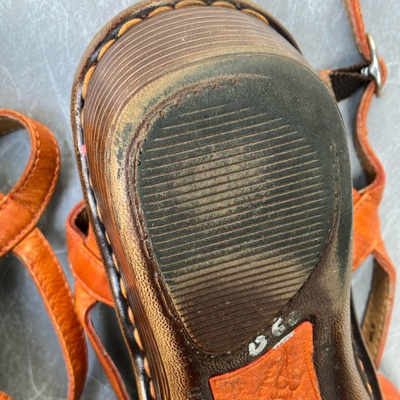 Women’s size 7 eur 38 Born Women's Orange Strappy Sandals - Picture 10 of 16